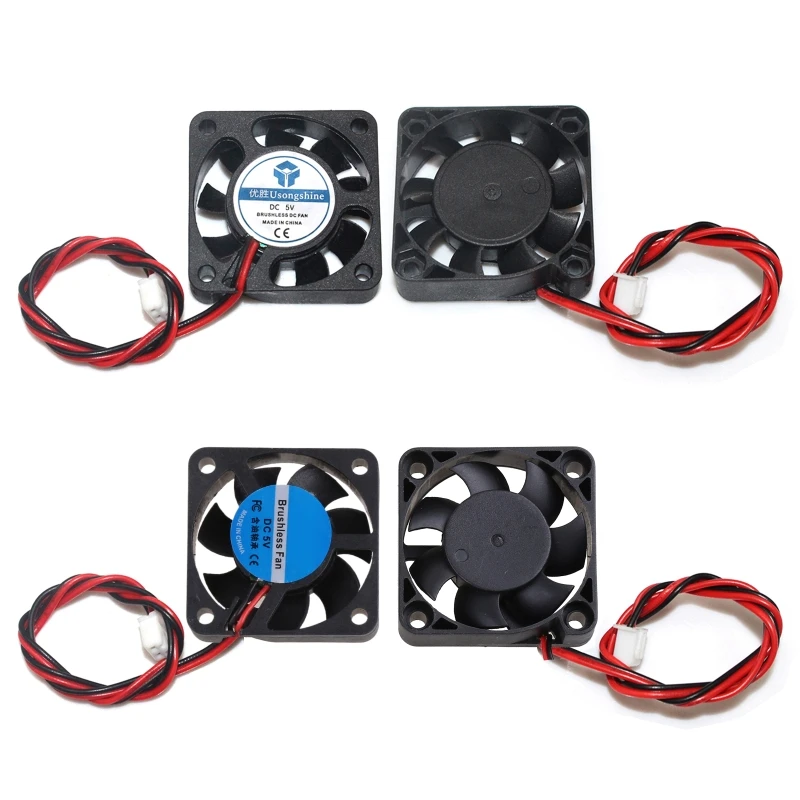for DC 5V Cooling Fans Oil Bearing Quiet for Printer Ender3 CR10 Radiat Dropship