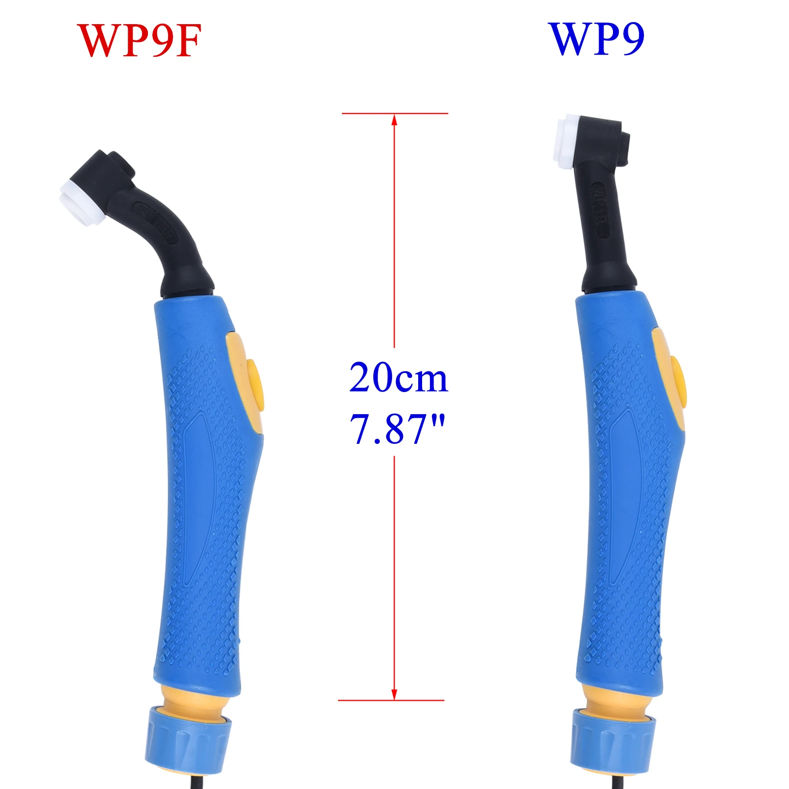 WP9 WP 9F 9F 9V 9FV 9P SR9 SR9F SR9V SR9FV SR9P TIG Torch Body Air Cooled Head Human Engineering Design Rotatable 125 AMP
