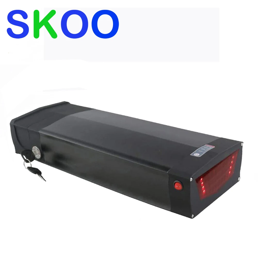 

36 в 48 в 52 в чехол для аккумулятора Ebike 117 шт. 18650 задняя стойка высокой емкости чехол для электрического велосипеда пустые коробки для аккумуляторов