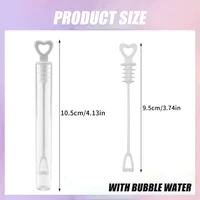 Children's Bubble Blowing Toy Bubble Water Summer Mini Compact Portable 10CM Small Test Tube Bubble Stick with Bubble Water 5