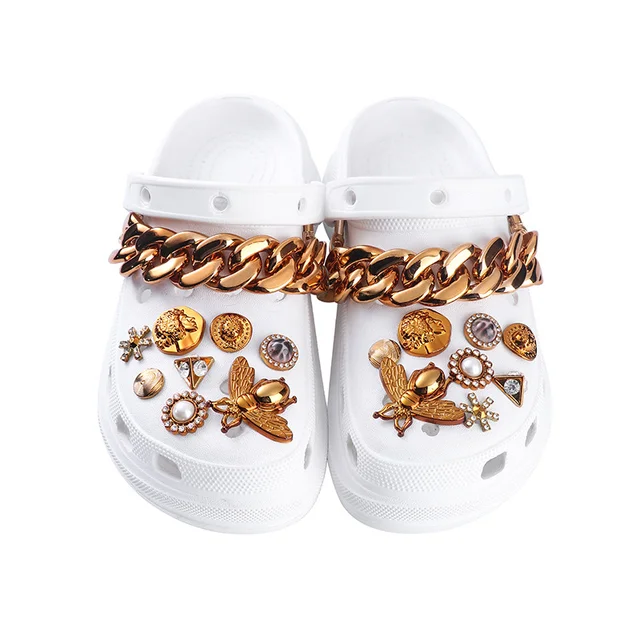 Studded - Gold LV Croc Charm – Hall of Trends