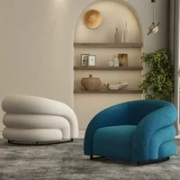 Nordic Light Luxury Lazy Single Chair – Internet Celebrity Leisure Sofa for Bedroom, Living Room, Balcony - Image 2
