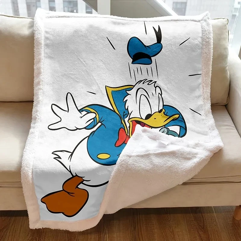 

Утолщенное зимнее теплое одеяло Disney, мягкое домашнее теплое Флисовое одеяло королевского размера s для кровати, удобное Двухслойное утяжеленное одеяло