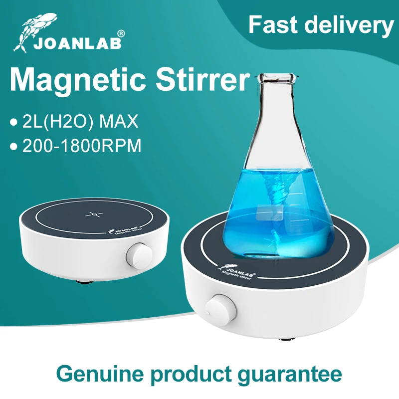 JOANLAB Mini Magnetic Stirrer Laboratory Supplies Magnetic Mixer With Stir  Bar Liquid Mixer Lab AC 100-240V EU USA UK AU Plug