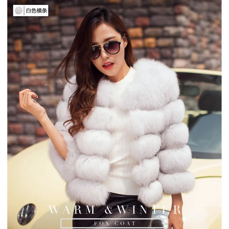 

ZXRYXGS New Fashion Autumn Winter Coat Women's Clothing 2023 Premium Imitation Fur Coat Slim Fitting Short Splicing Warm Jacket