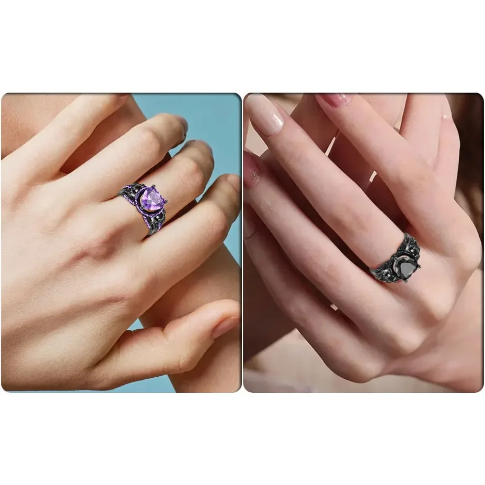 Shiny-red Garnet Flower Ring