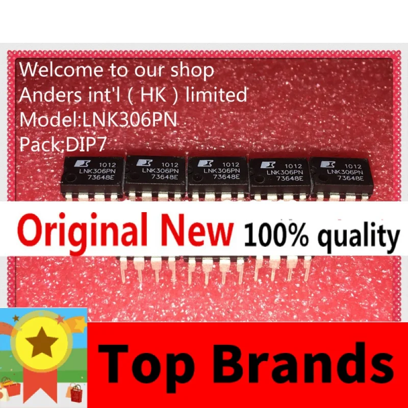 

Чипсет LNK306PN LNK306P LNK306 DIP7 IC, оригинальный, 50 шт./партия