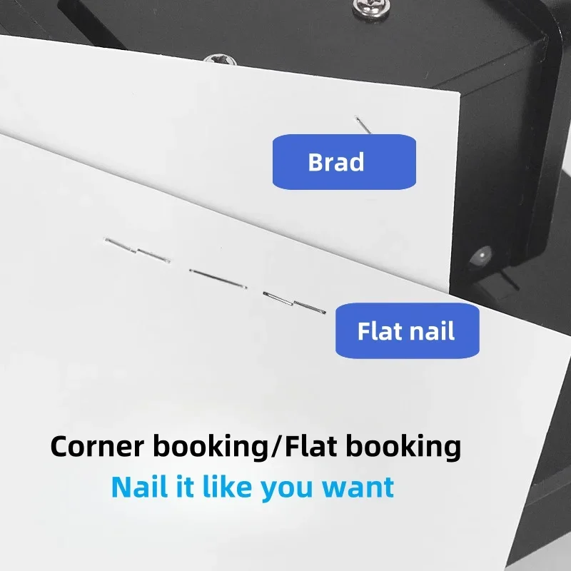 전기 스테이플러 사무실 특수 소형 자동 농축 및 노동 절약 스테이플러 평면 두꺼운 책 제본 기계 전자 제품