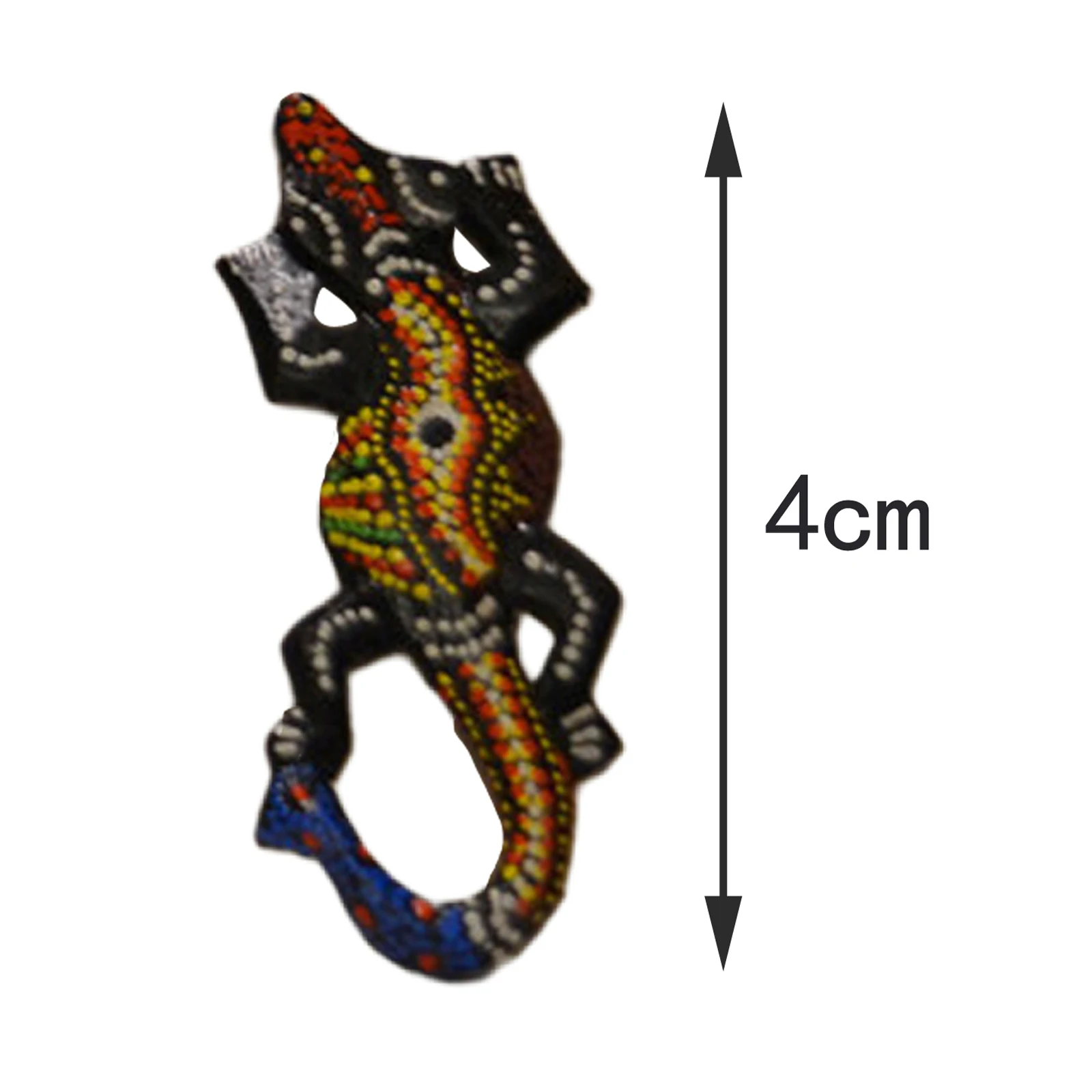 Geco Metallico Decorazione Parete - Scultura Ferro Artistico Per Interni Ed Esterni, Nero, 30x18cm - Foto 8