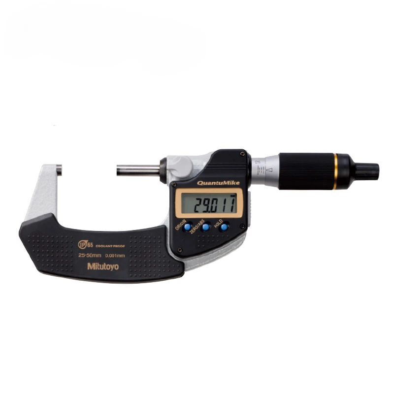 

Japan Mitutoyo QuantuMike fast-forward micrometer IP65 anti-coolant 293-140-30 145 142 143MED-25MX 0-25-50-75-100mm 0.001mm