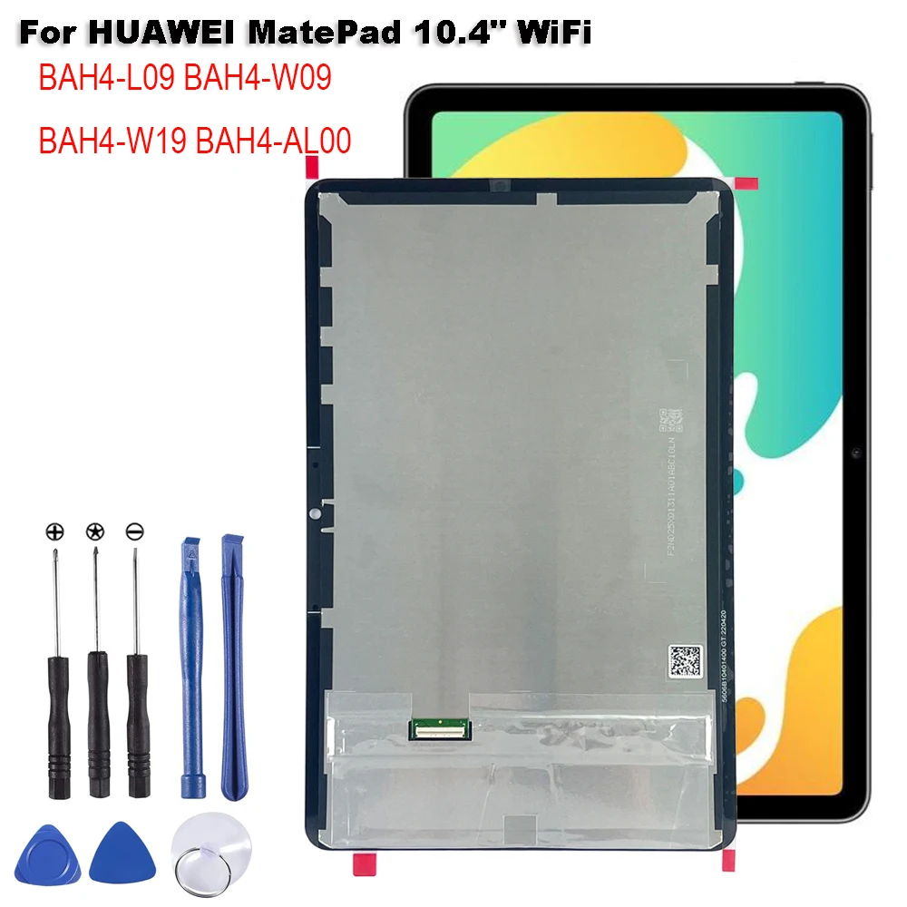 

For HUAWEI MatePad 10.4" Wifi BAH4-L09 BAH4-W09 BAH4-W19 BAH4-AL00 BAH4 LCD Display Touch Screen Digitizer Glass Assembly Repair