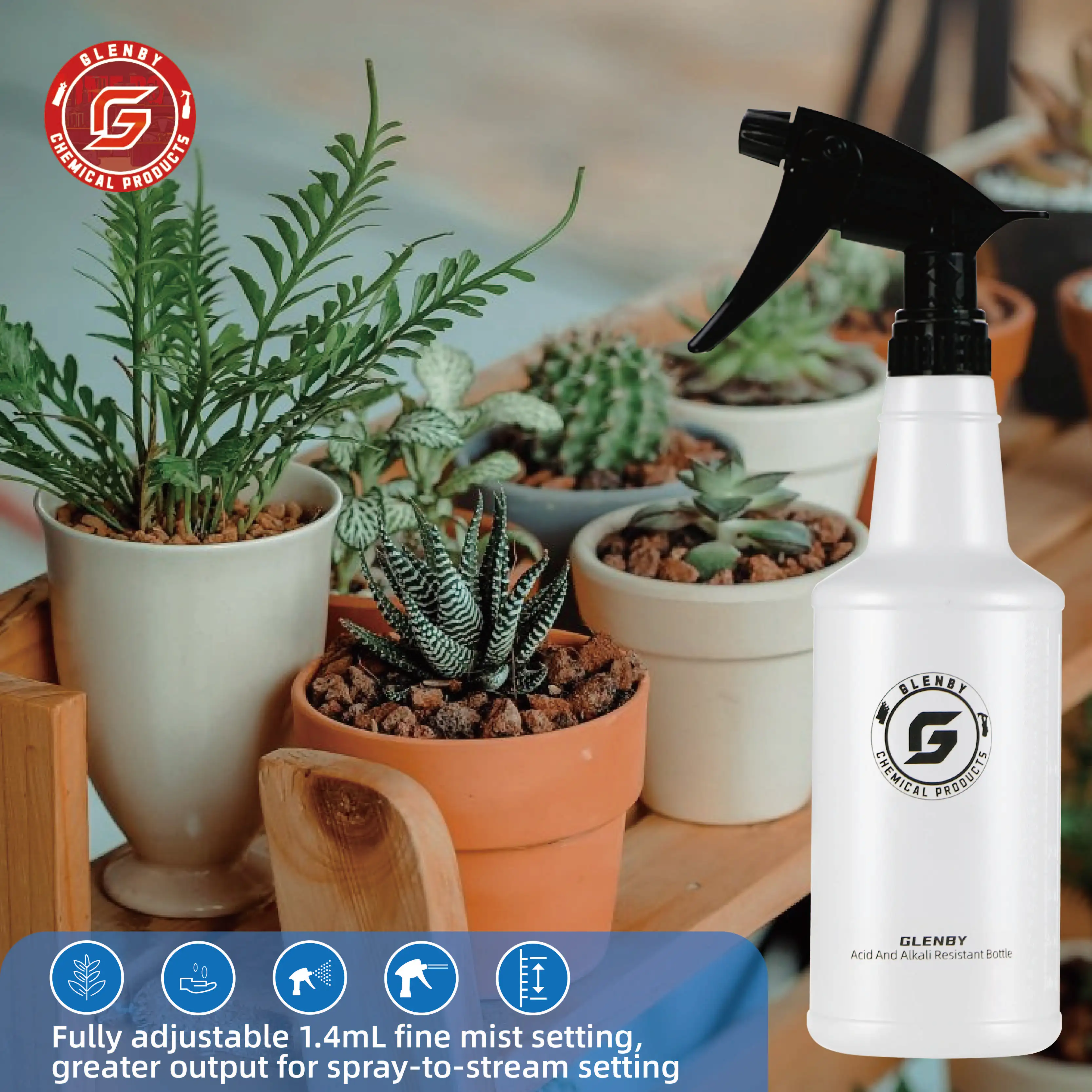 Car cleaning spray bottle; Plant watering spray bottle; Home cleaning spray bottle. 3