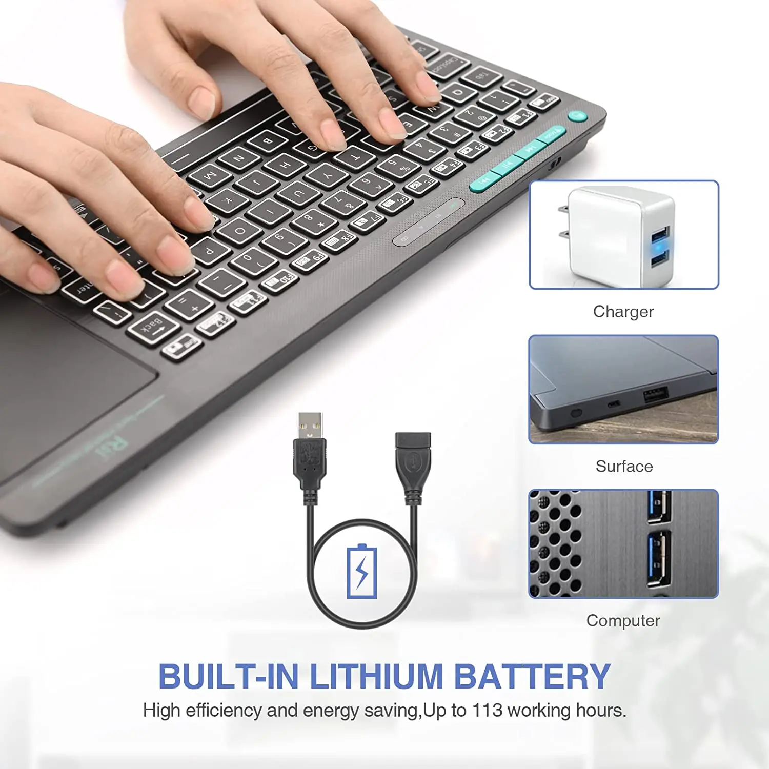 com Número do Mouse Touchpad Numérico USB