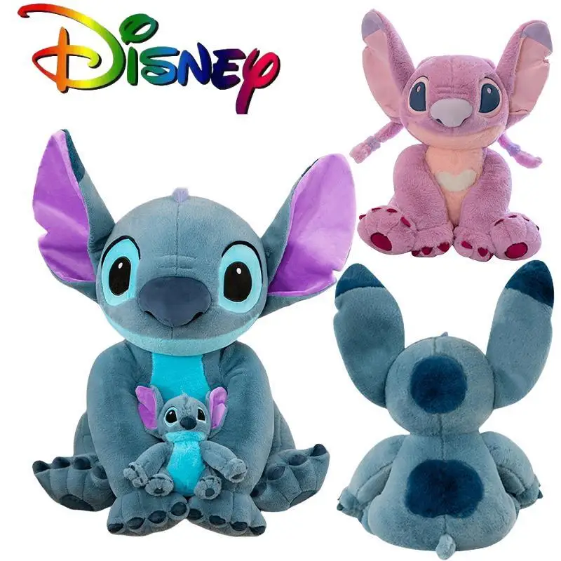

In Stock Disney Stitch Angel Plush Toy Kawaii Lilo & Stitch Cartoon Plushies Doll Cute Cartoon Soft Stuffed Pillow Decor Girls
