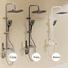 2024 NEW Upgrade Bathroom Shower Set with LED Display Piano Keys Bath Shower Rain Shower Complete Bathroom Accessories Brass 5