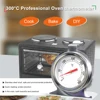 Stainless Steel Oven Cooker Thermometer Temperature Gauge Mini Thermometer Grill Temperature Gauge for Home Kitchen Food 2