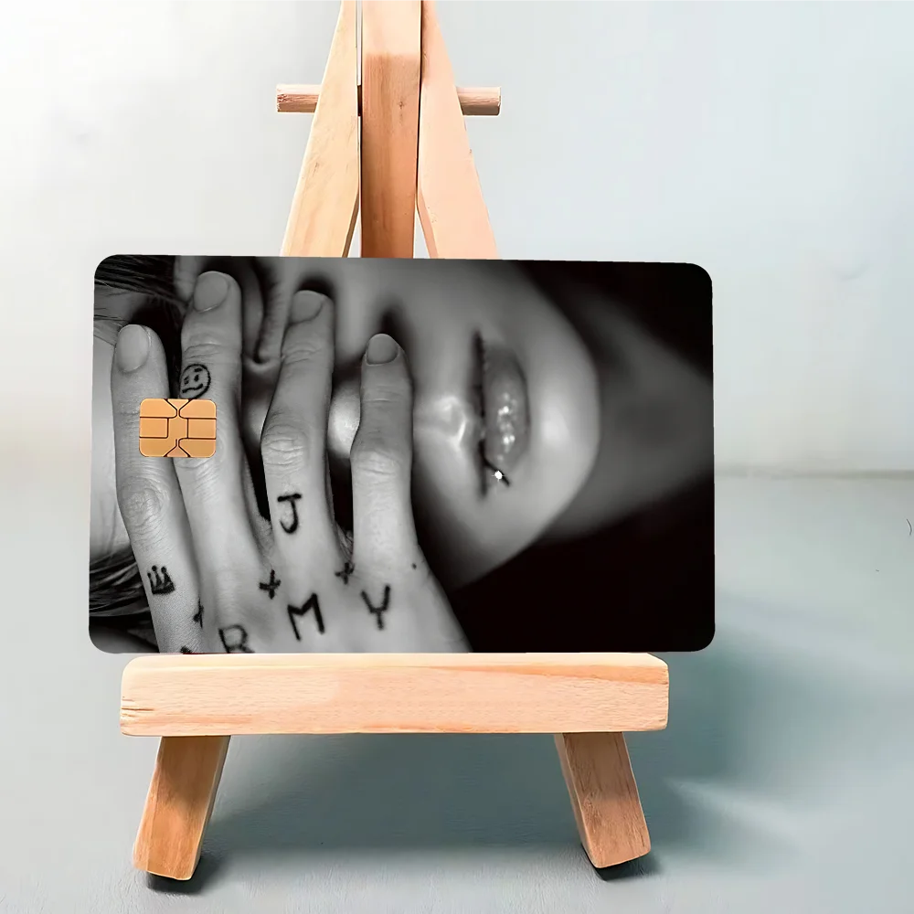 Korea E-Euphoria J-Jungkook-K-KPOP Anmie 4pcs 1Set Sticker Film Skin Cover For Credit Card Debit Bank Card Front