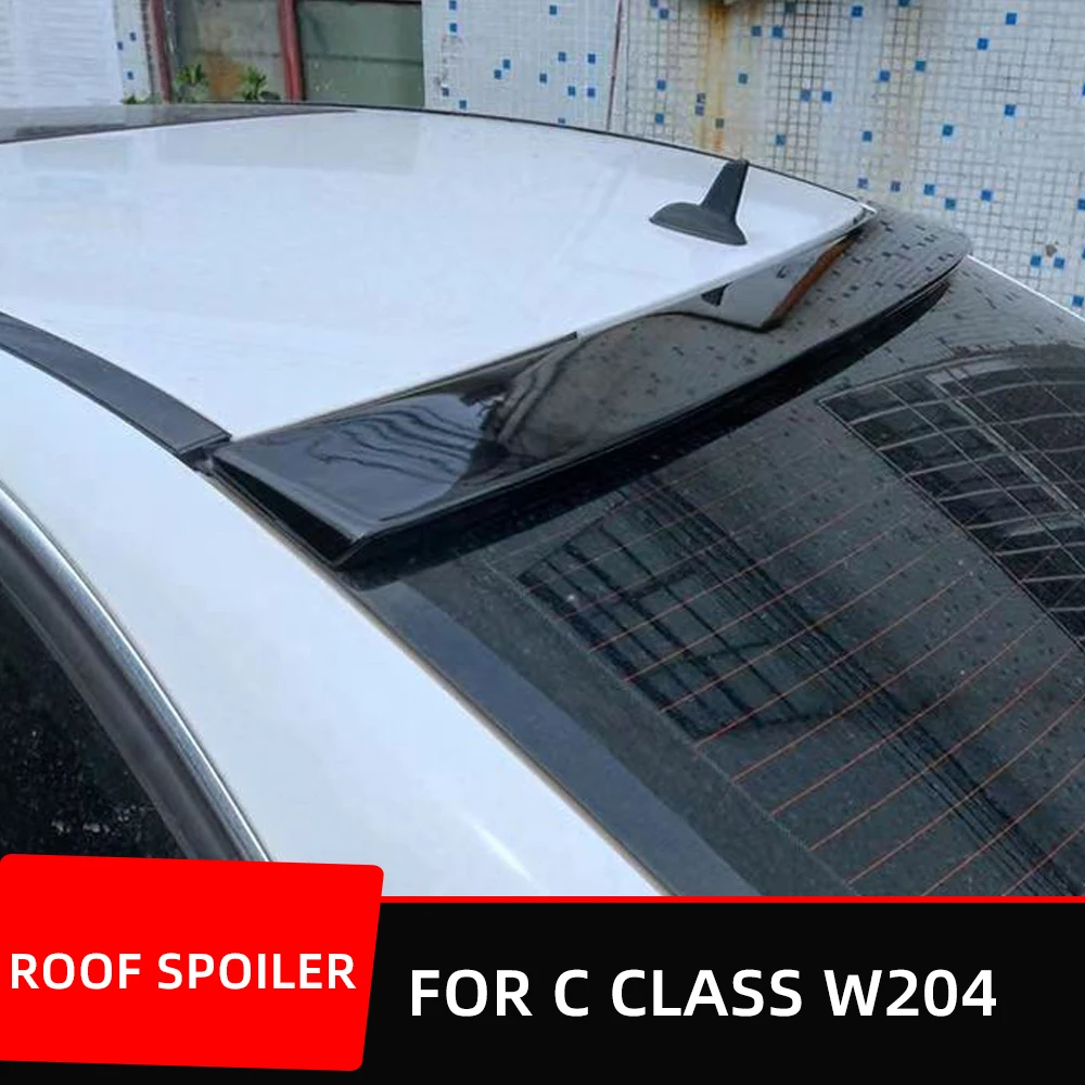 

Carbon ABS Rear Window Roof Spoiler Wings For Mercedes Benz C Class W204 C180 C250 C300 C63 AMG Sedan 2008-2014 Exterior Tuning