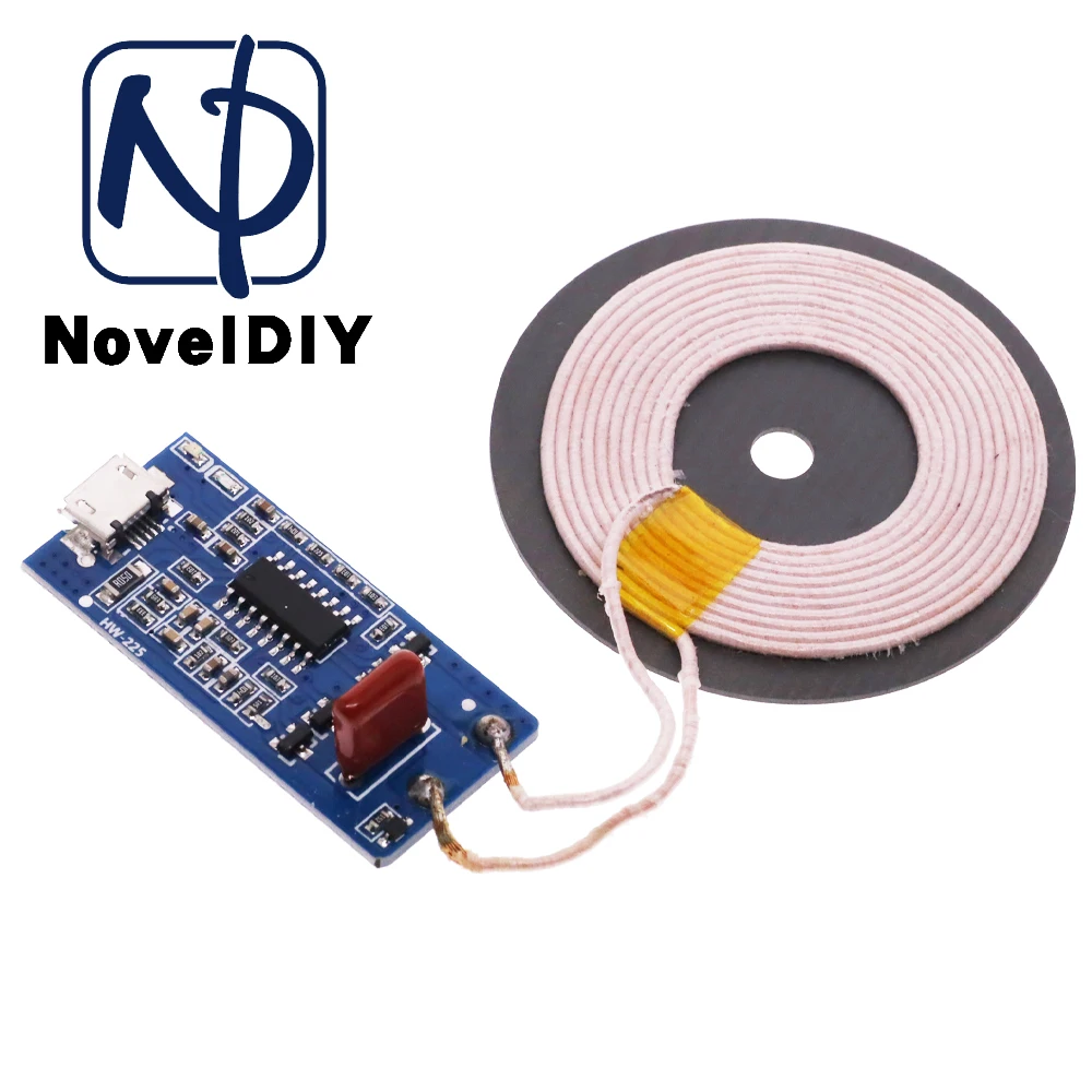 5V 1A wireless power supply charging 5W wireless charger transmitter universal quick charge DIY Kit Micro USB Charging Coil