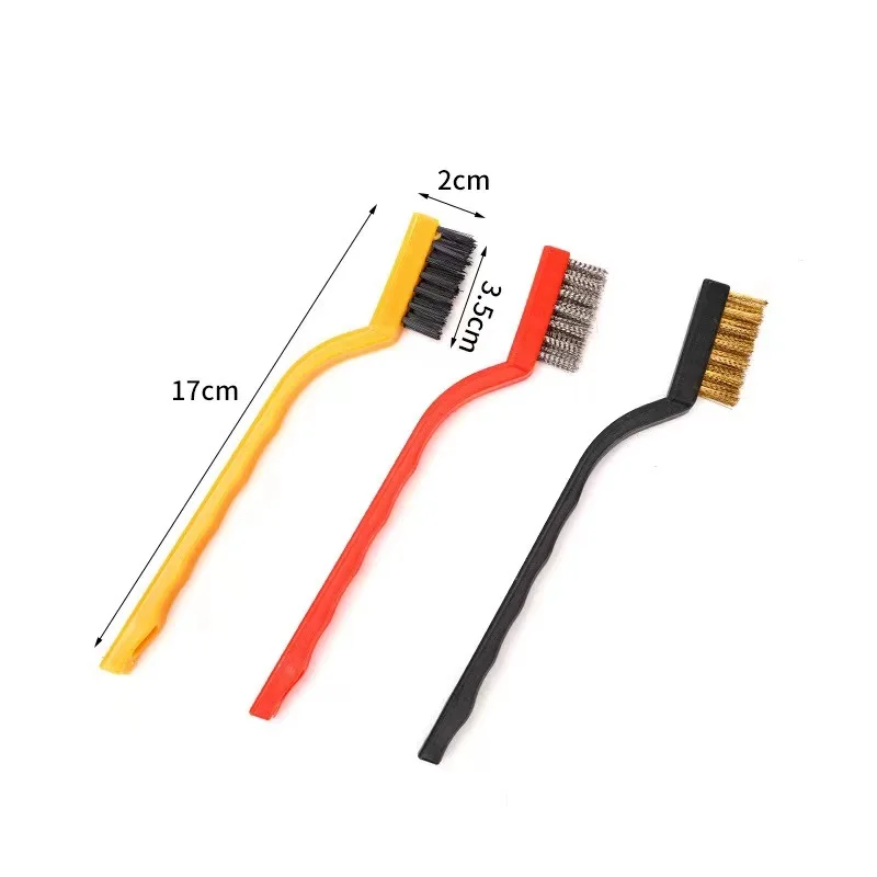 Stainless Steel 7 Inches Wire Cleaning Brush Rust Removal Brush 3Pcs