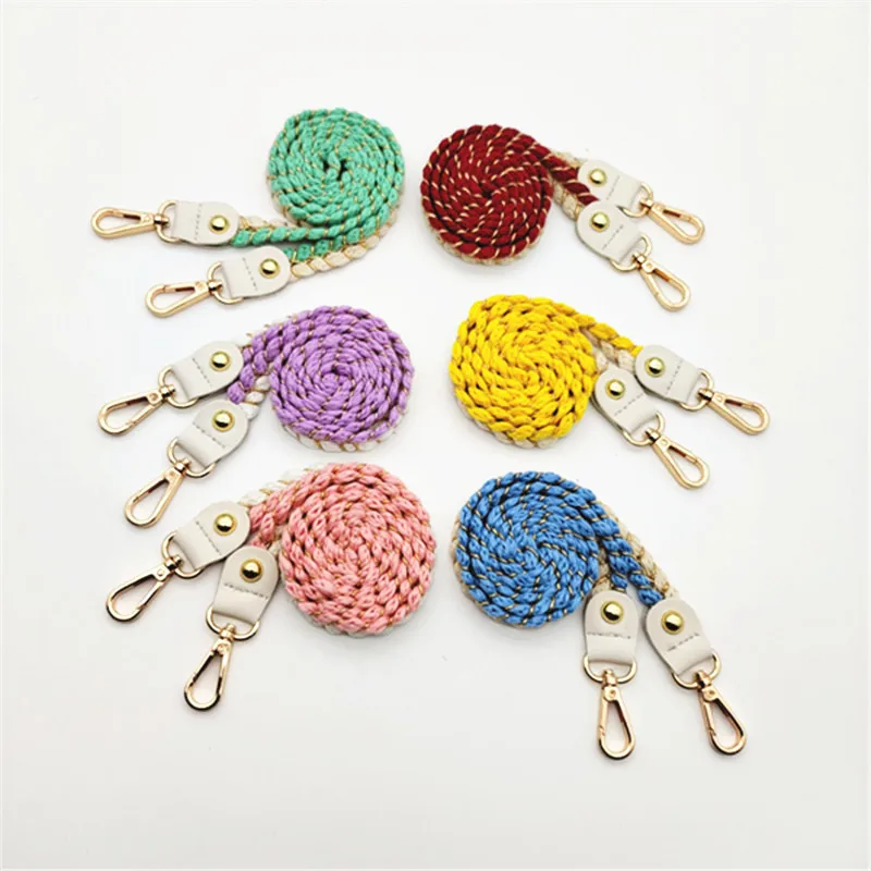 

1.5cm Width New Colorful Rope Shoulder Strap Bag Narrow Belts for Women Diy Crochet Bags Accessories