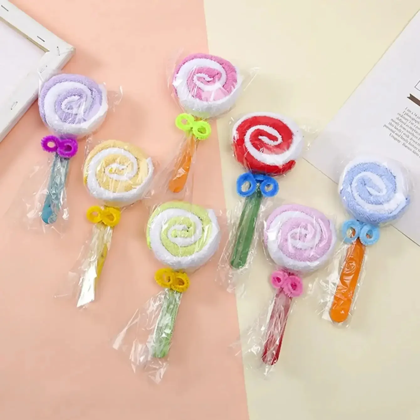 1/3/5pcs Lollipop Towel Favors