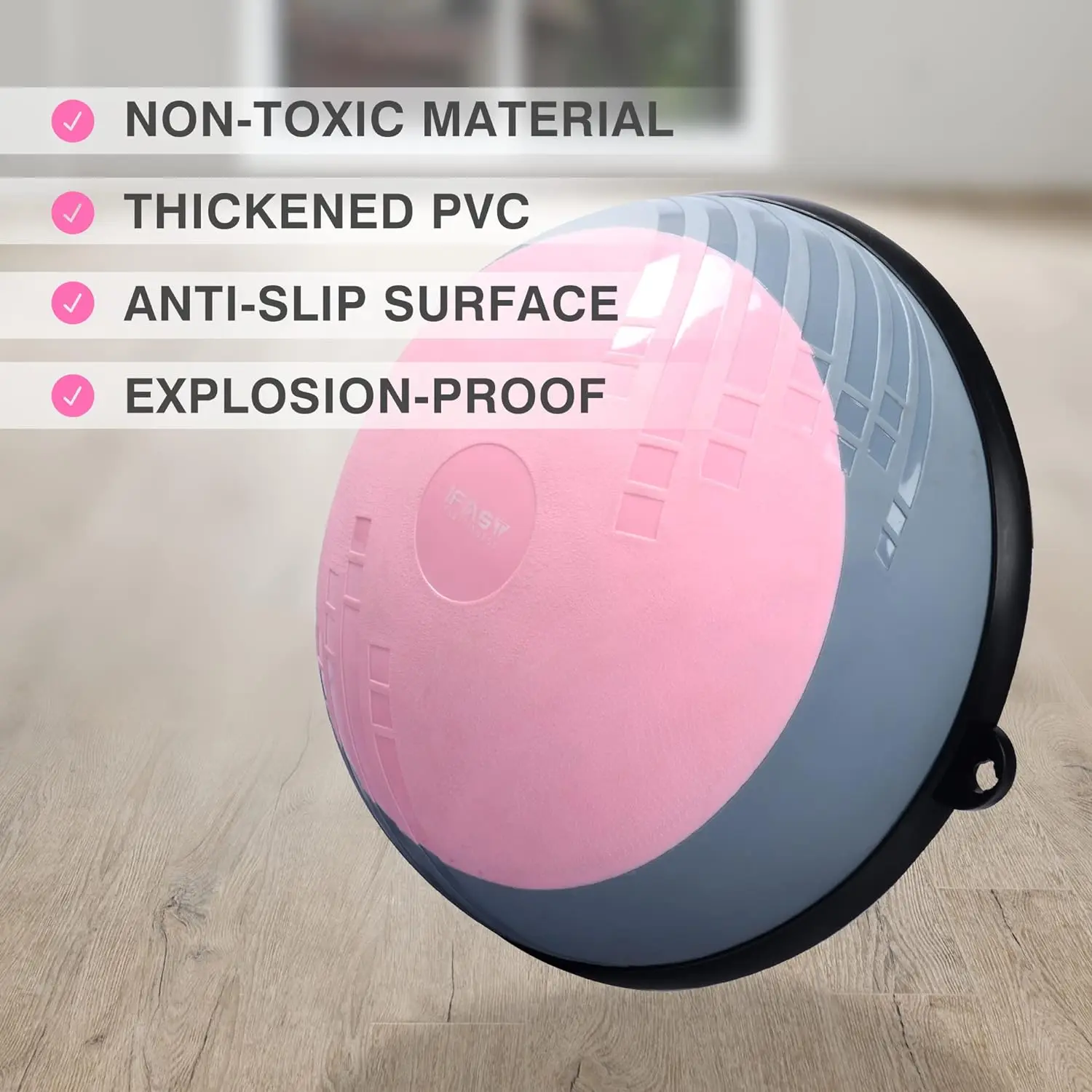 Balance Ball Anti Burst Design Anti Slip Surface for Home Gym Core Ab Training Yoga Fitness Stability Workout with Foot Pump