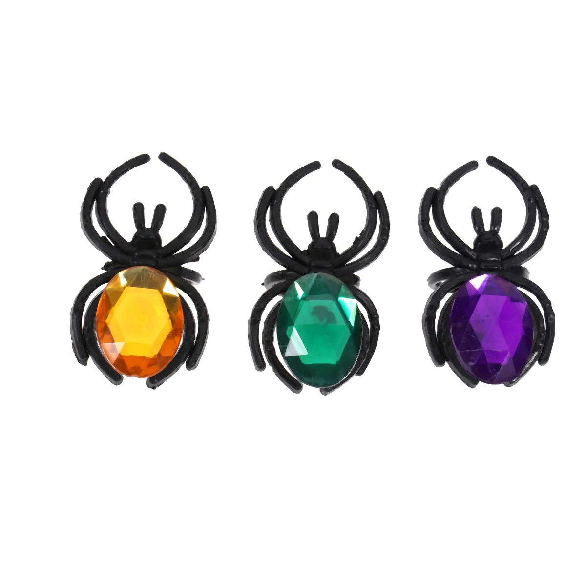 

25pcs Spider Rings, Spider Ring Finger Ring Toys Ring Spider Party Favors for Kids Trick or Treat Favor