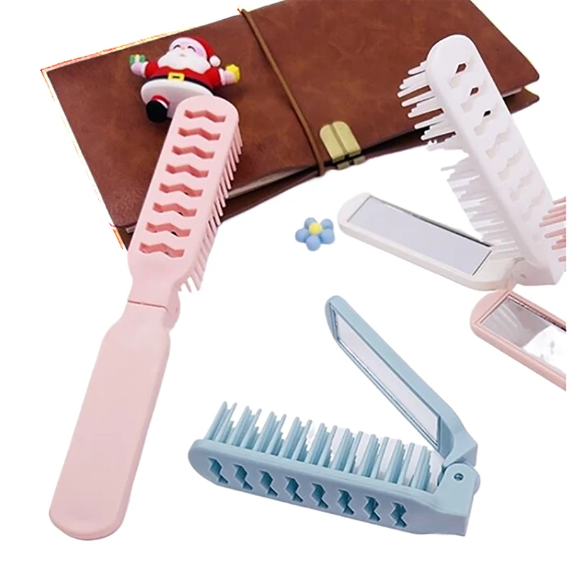 Description Picture 3 of itemPortable Travel Foldable Hair Comb Brush Massage Hair Comb Anti-Static Styling Folding Hair Comb Professional Hairdressing Tools