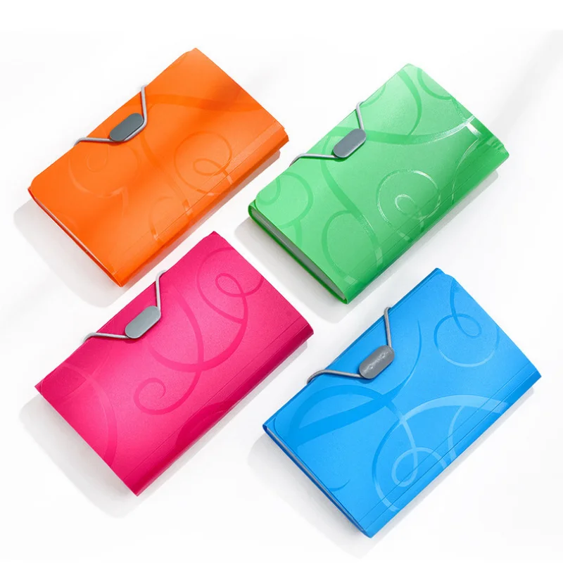 File Folder A6 Money Budget Storage Folder Collect Album Card Book Photo Organizer Expanding Wallet Organ Bag Data File Pouch Family Folder