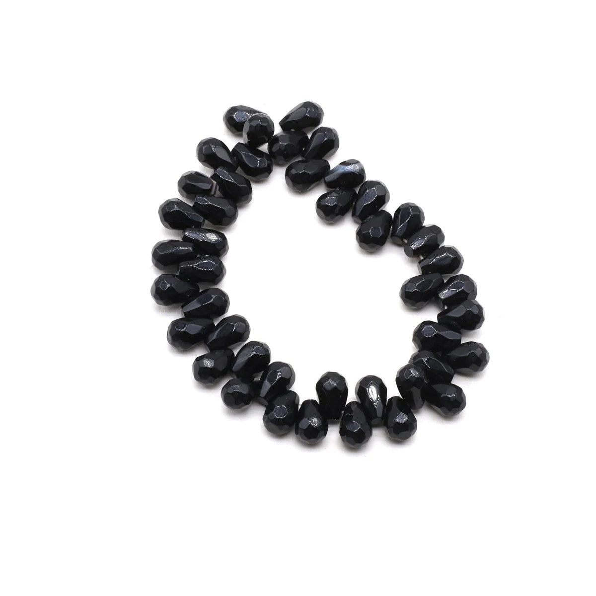 Natural Stone Faceted Prismatic Water Drop Crystal Agate Opal Beaded Reiki Healing Jewelry Making Necklace Earring Accessories