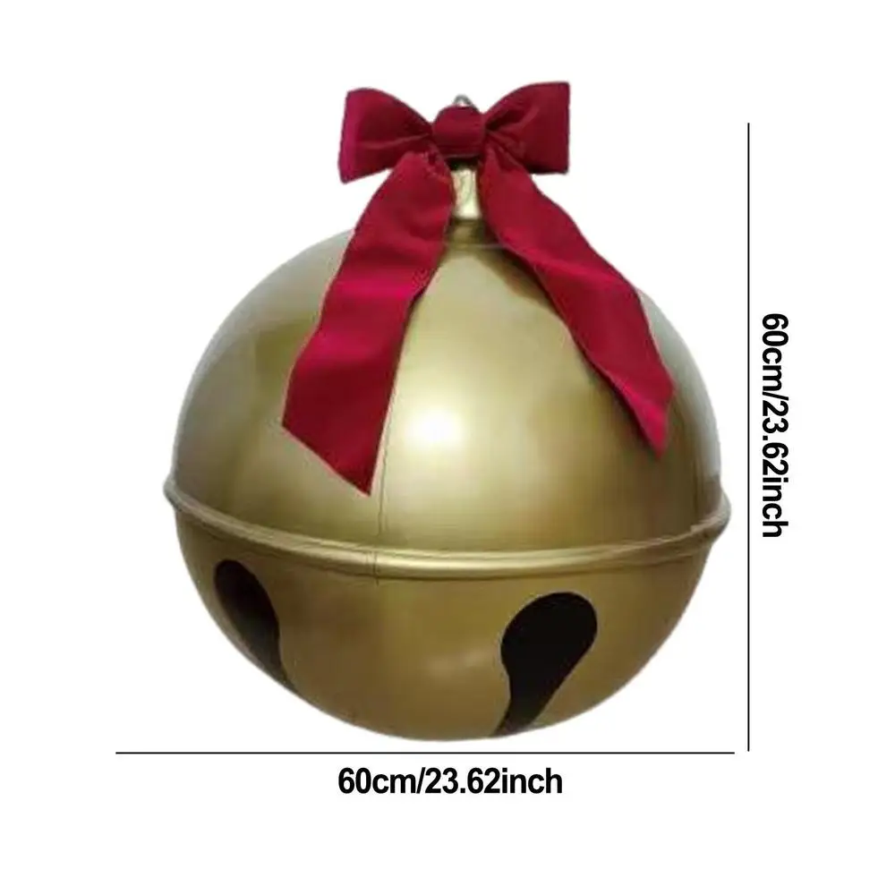thumbnail image 1 of Bola inflable navideña decorada de 45/60 cm para exteriores, de PVC, gigante, grande, para decorar árboles de Navidad, juguete de bola decorativa, 1 of 5