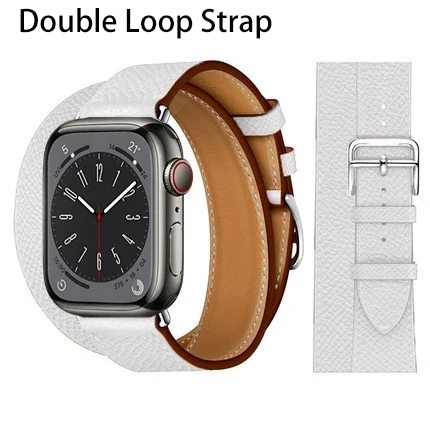 Premium Genuine Leather Watch Strap - Elegant and Versatile Wristband Bracelet