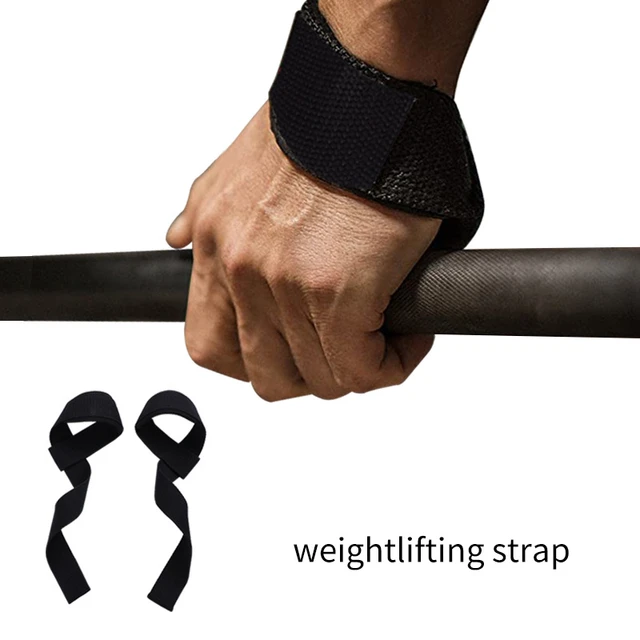 1Pair Hard Pull Wrist Lifting Straps Grips Band-Deadlift Straps with Wrist  Padded & Non-Skid Silicone,for Weightlifting,Fitness - AliExpress