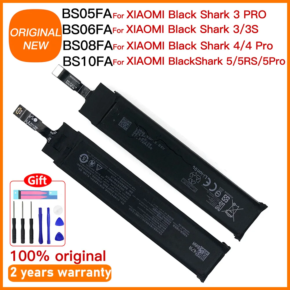 

Original BS08FA BS06FA BS05FA BS10FA Battery for XIAOMI Black Shark 3 3S 4 4S 5 5RS PRO KLE KSR-A0 CellPhone Replacement Battery