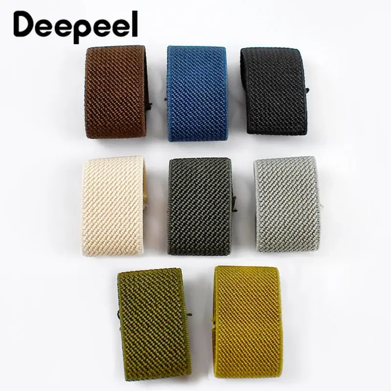10/20/30Pcs Deepeel 46mm Nylon Elastic Belt Loop Ring Clip Hook Tail Clamp for Keeper Jeans Belts DIY Leather Craft Accessory