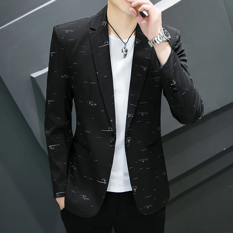 New Casual Fashion Handsome Suit Youth Korean Version Slim-fit Trend Men's Suit Blazer Hombre Veste Costume Homme Luxe