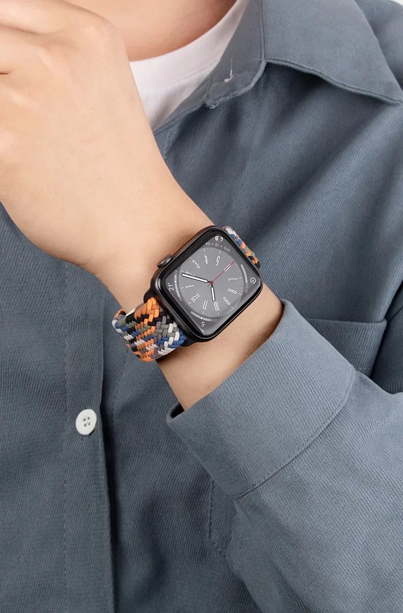 Braided Loop Magnetic Buckle Watch Strap Bracelet