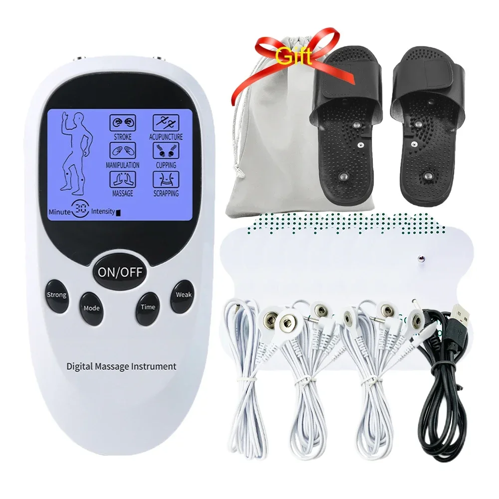 EMS-máquina eléctrica para estimulación muscular profesional, dispositivo de  fisioterapia Tens, Mini masajeador de cuerpo completo, impulso de pulso, 6  modos - AliExpress