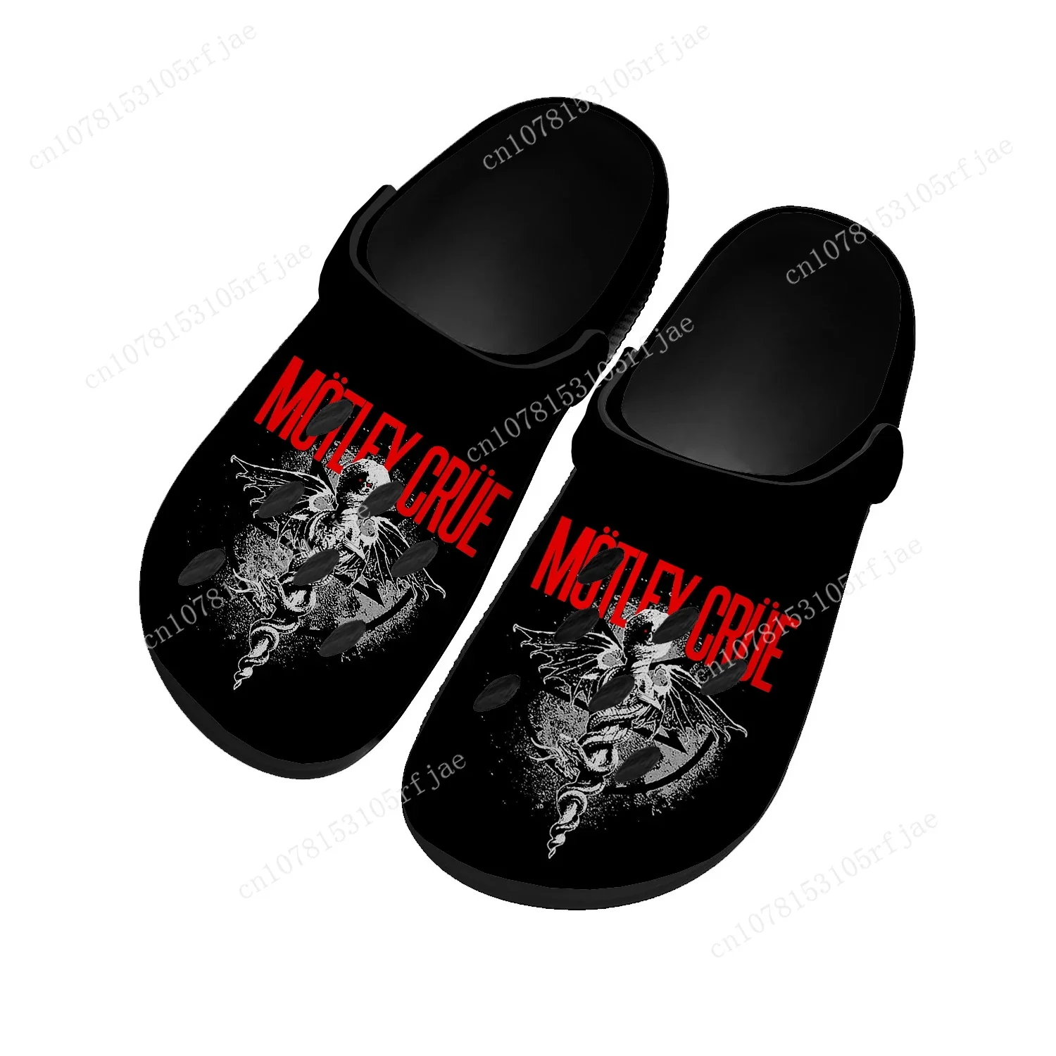 Band 80S Metal Vintage Home Clogs C-Crue Men Women Boys Girls M-Motley Sandals Garden Bespoke Custom Shoes Beach Hole Slippers