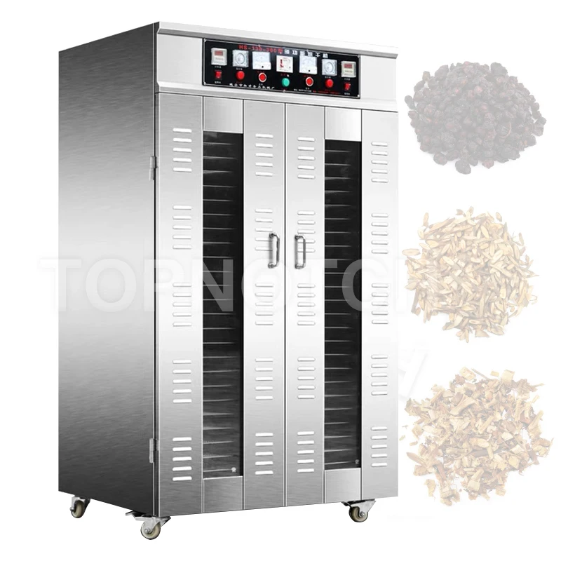 

TOPNOTCH Fruit Dryer Snack Air Drying Cabinet Commercial Stainless Steel Dehydrator 50 Layer Pengering Buah