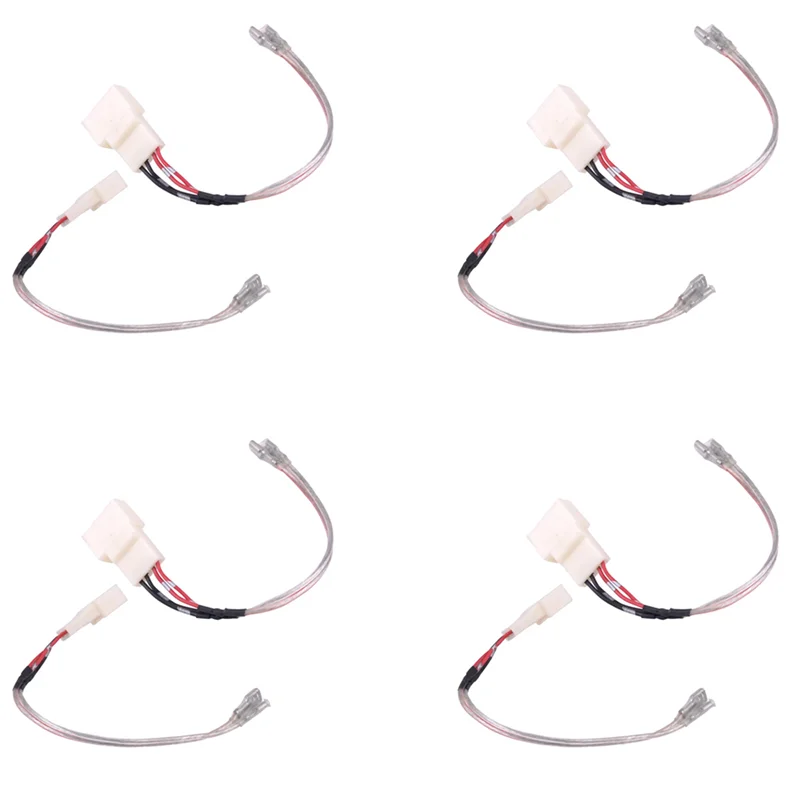 A92R-8Pcs Car Tweeter Dash Front Speaker Wire Harness Cable Adapter Fit For Toyota Tacoma