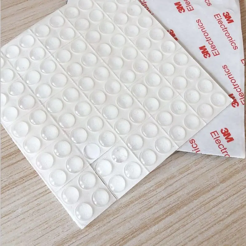 100Pcs Soft Silicone Rubber Anti Slip Bumpers Feet Pads Damper er Cabinet Bumpers Silicone Furniture Pads Drawer Door Pad