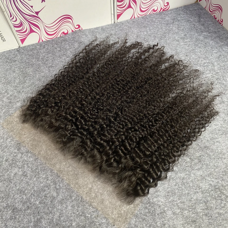 Deep Curly 13x4 Ultra Fitted HD Lace Human Hair 6x6 Closure Swiss Lace Natural Color 100% HD Lace With Small Knots Virgin Hair 3