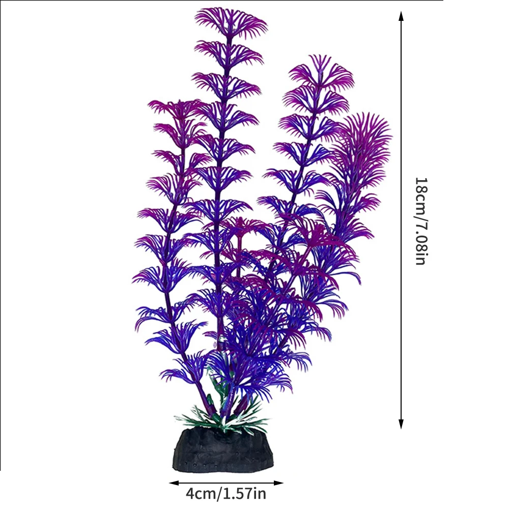 Artificial Aquarium Plants 1PC Plastic Simulated Aquatic Plants For Fish Tank Landscaping Decoration