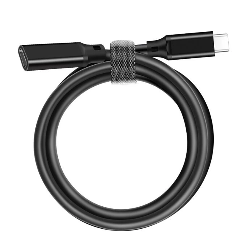 0.2M 0.3M 0.5M 1M 2M 3M 5M 100W 10Gbps USB 3.2 Gen2 Type-C 남성-USB-C 여성 데이터 동기화 충전 코드 4k 60Hz 연장 케이블
