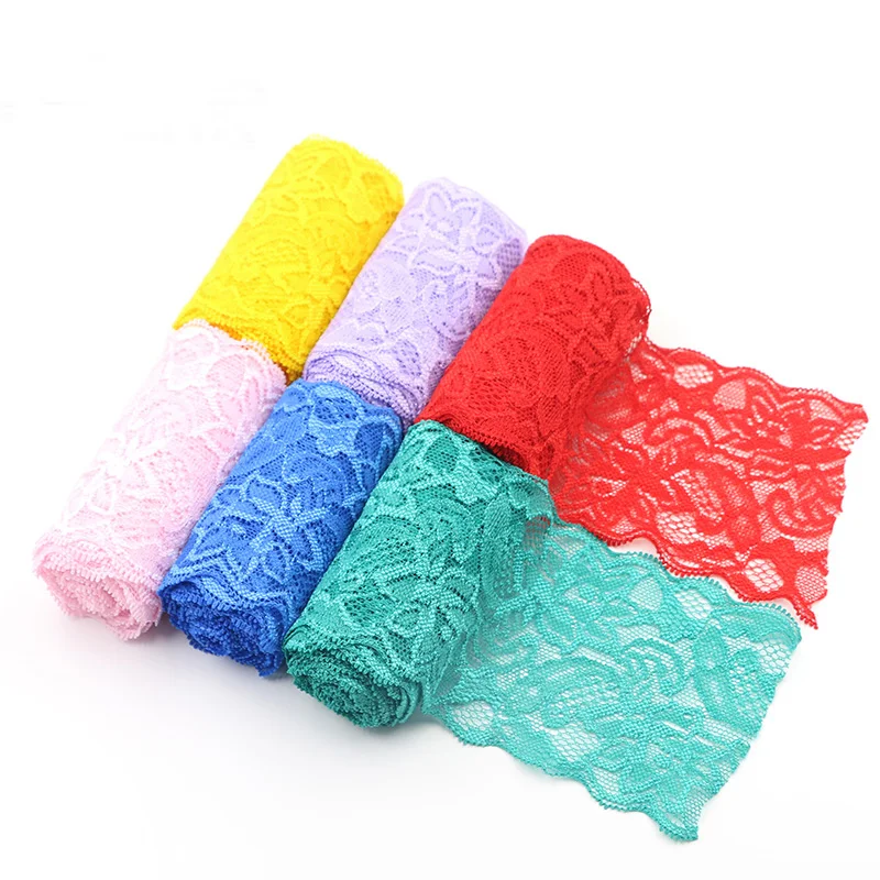Lace Fabric 8cm Wide Hollow Out Floral Lace DIY Apparel Sewing Fabric Accessories