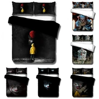 Pennywise-IT Bedding Set Duvet Covers Horror Movie Clown Series Comforter Bedding Sets Bedclothes Bed Linen(NO Sheet) AYR 1