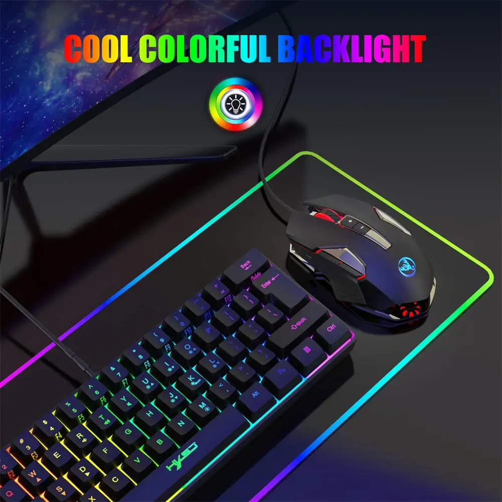 Wired Game Mouse Colorful Luminous 2 Buttons 8000dpi Adjustable 8D Ergonomic Computer Gaming Mouse For MOBA/FPS Games Computer top wireless mouse