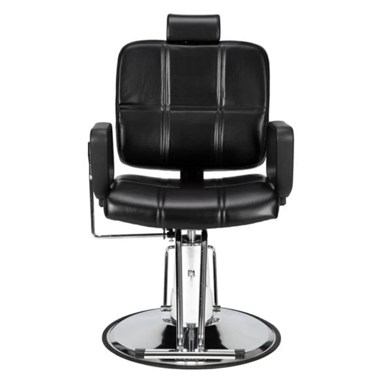 Reclining Haircut Lady Chair Hairdressing Chair Black[US Stock